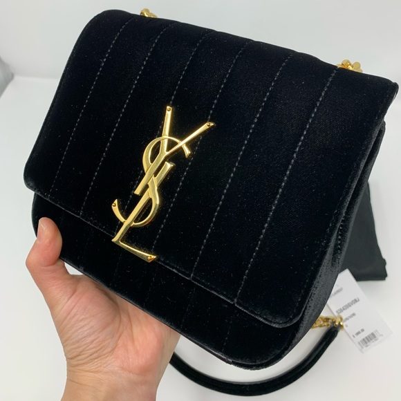 ✅SOLD✅NWT Saint Laurent Vicky Velvet SmCrossbody - Picture 2 of 8